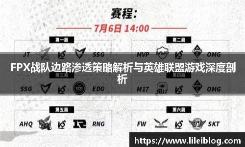 FPX战队边路渗透策略解析与英雄联盟游戏深度剖析